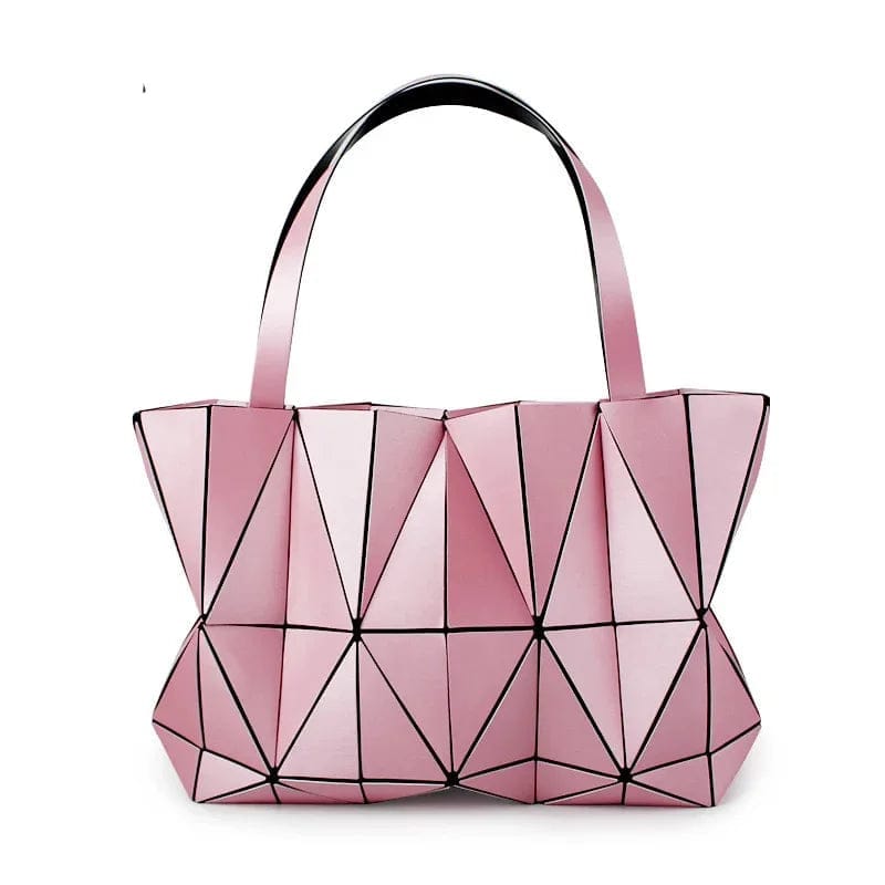 Custom Pu Leather Bag Matt Luxury Handbags Women Handbag Latest Geometric Purse Women Hand Bags