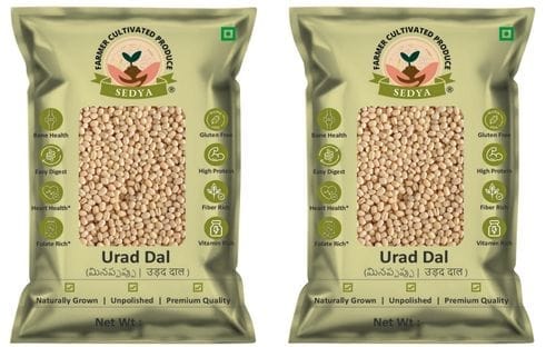 Sedya Unpolished Premium Urad Dal | Protein-Rich & Fresh | 1kg