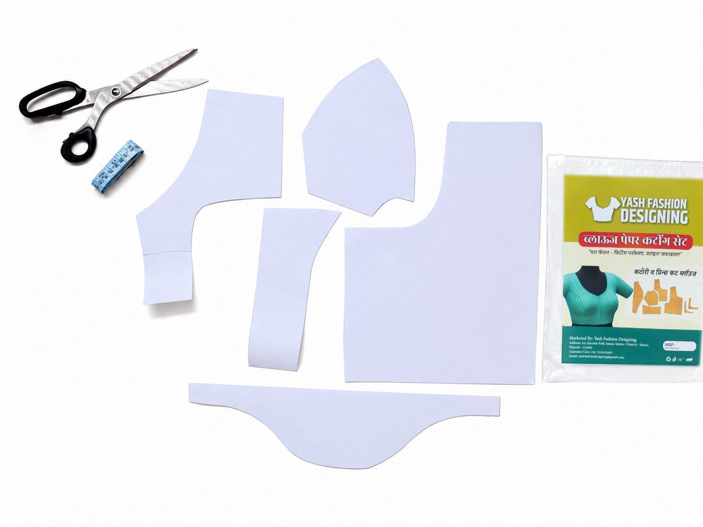 Blouse Paper Cutting Template for Tailoring