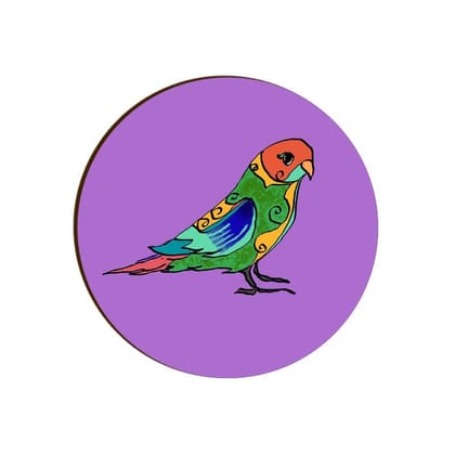 Pretty Jandaya Parakeet Round Coaster
