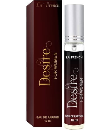 LA FRENCH - Desire Eau De Parfum (EDP) For Women 10ml ( Pack of 1 )