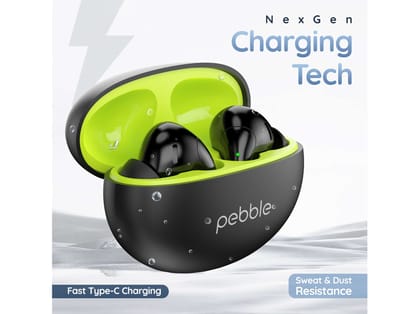 Pebble CurveBuds Earbuds - Jet Black