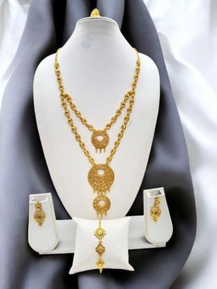 Gold Luxe Necklace Set - Amit Chauhan And Sons
