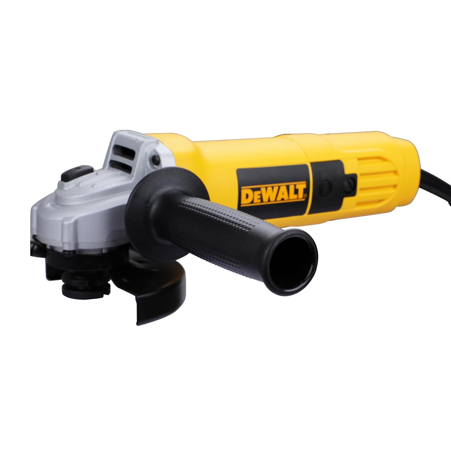 DEWALT DW801-IN, 850W, 4'' (100mm) Heavy Duty Angle Grinder Engineered For Heavy Duty Applications with Spindle Lock and Toggle switch, 2 Year Warranty
