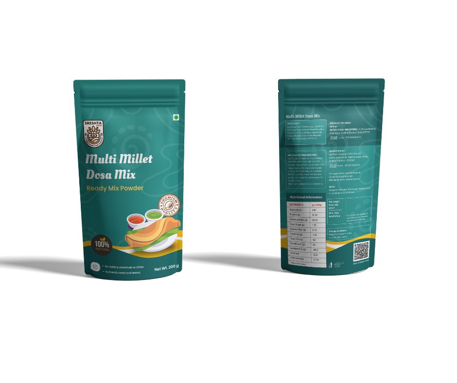 Multi Millet Instant Dosa Powder - 100% Natural - 500GM