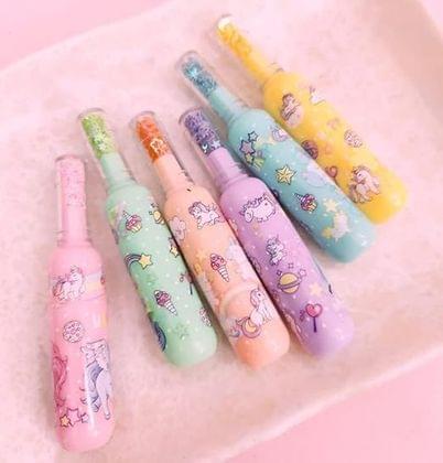 WingsCreations Unicorn Highlighter for Boys/Highlighter Marker Pen for Kids | Unicorn Stationary for Girls | Multicolor Highlighter Stationery Pen for Study Return Gifts (1 Set 6 Piece)
