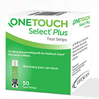 OneTouch Select Plus Test Strips - 50 Count