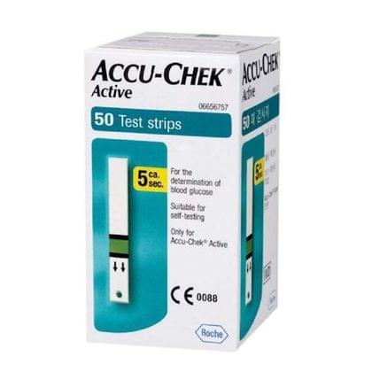 Accu-Chek Active Blood Glucose Test Strips, 50 Count