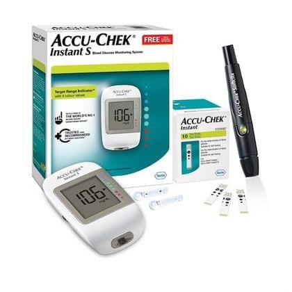 Accu-Chek Instant S Blood Glucose Monitoring System with Target Range Indicator and Free Accu-Chek Instant 10's Strips