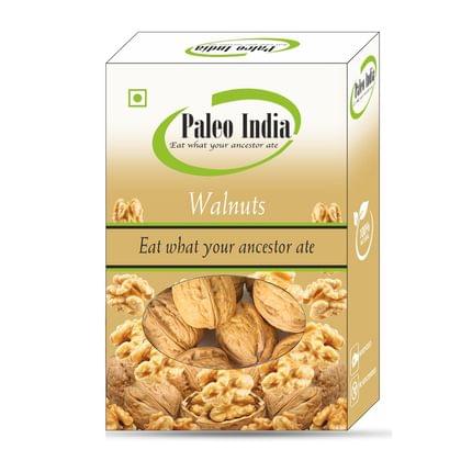 Paleo India 500gm California Inshell Walnuts|Saboot Akhrot Fresh Natural | Walnuts in the Shell, Rich in Omega-3, Antioxidants & Fiber |Healthy Snacks| Baking, Cooking| Dry Fruits Paleo India 500gm California Inshell Walnuts|Saboot Akhrot Fresh Natural | Walnuts in the Shell, Rich in Omega-3, Antioxidants & Fiber |Healthy Snacks| Baking, Cooking| Dry Fruits