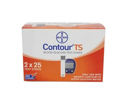 Bayer Contour TS Blood Glucose Test Strips, 50 Count