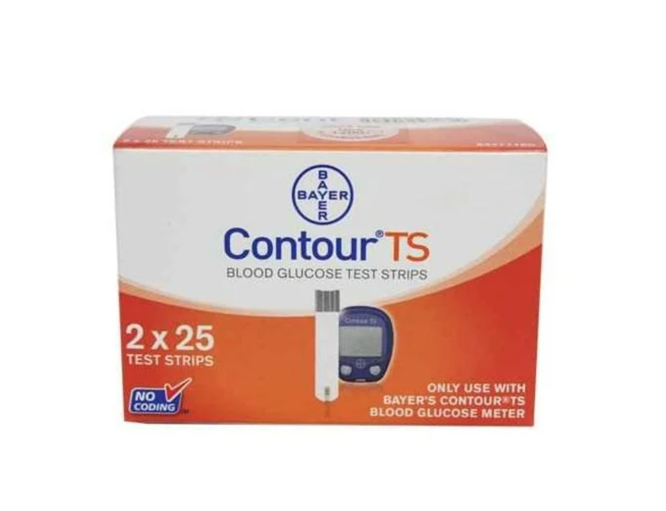 Bayer Contour TS Blood Glucose Test Strips, 50 Count