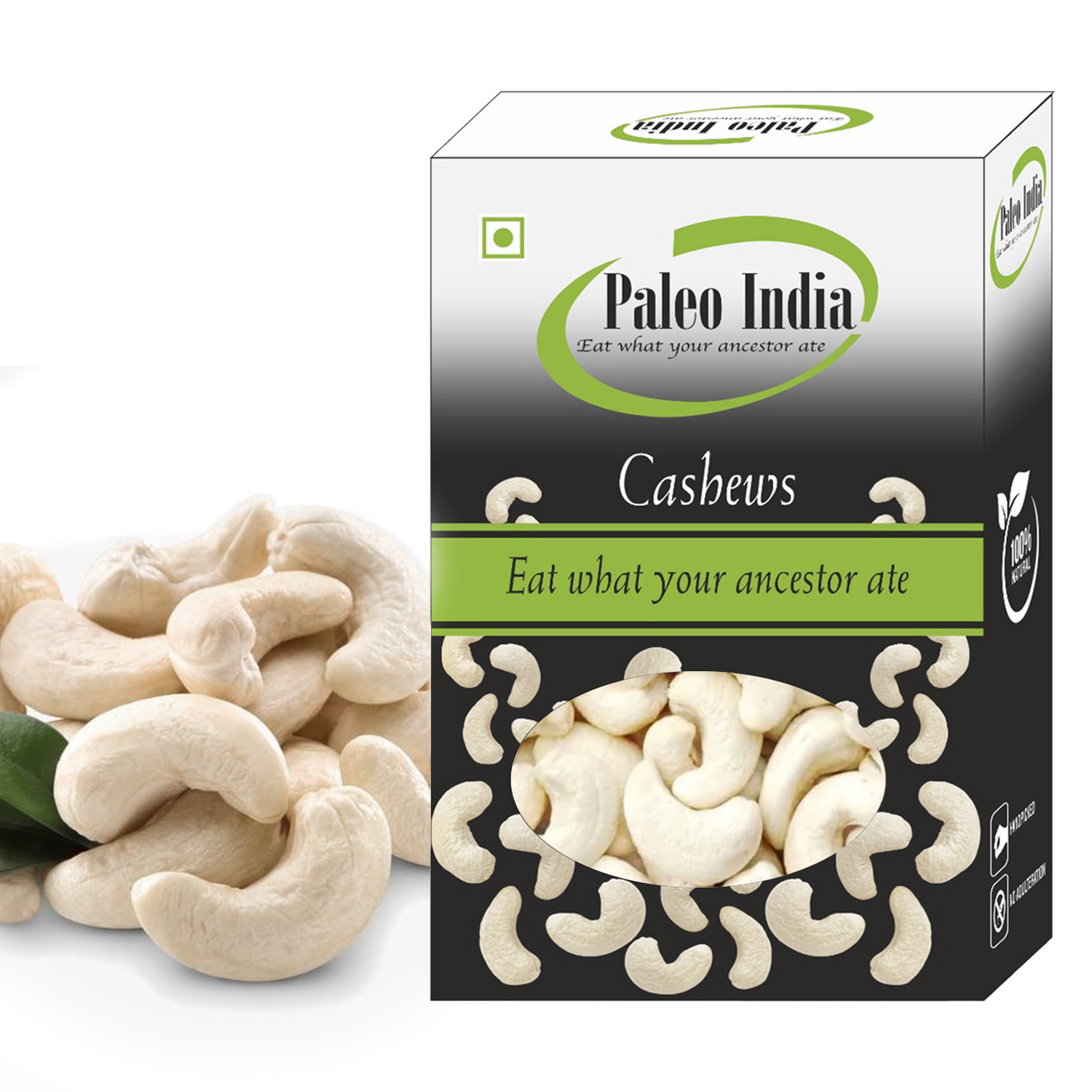Paleo India 500gm Jumbo Cashews W240 Whole Kaju Cashew Nuts