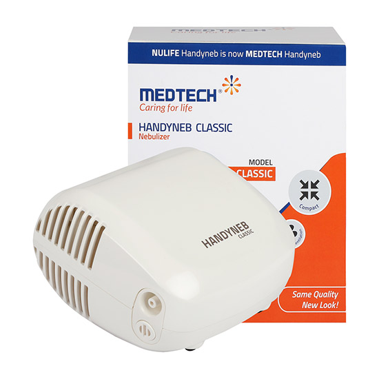 MedTech Handyneb Classic Nebulizer - Compact and Powerful Compressor Nebulizer for Home Use