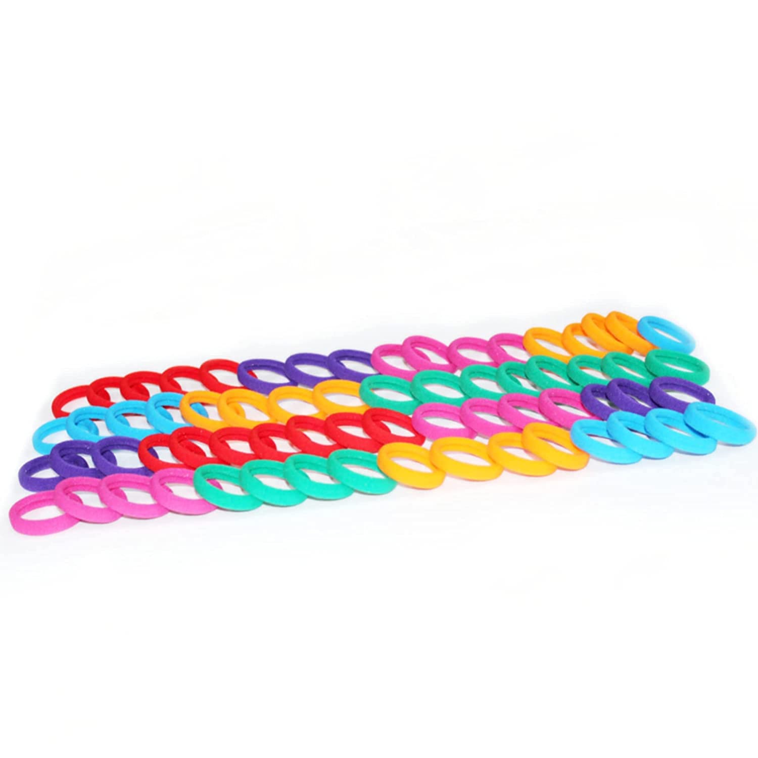 AV Fashion India - Hair Pony Tail Holder Highly Elastic Multi Colour Rubber Bands For Girls & Women (Pack Of 30 Pcs)